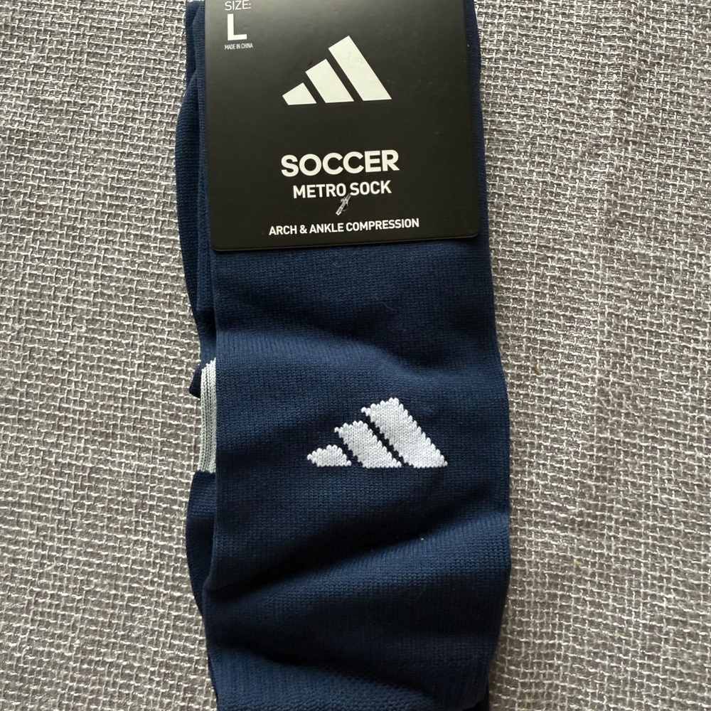 Adidas Navy Blue Soccer Socks